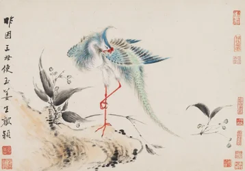 鳥と花